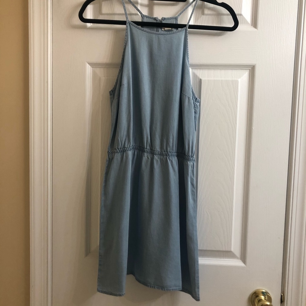 Garage Light Blue Denim Dress